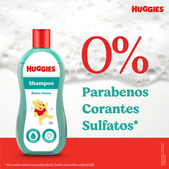 Shampoo Huggies Extra Suave Hipoalergênico 200 ml